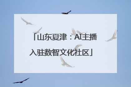 山东夏津：AI主播入驻数智文化社区