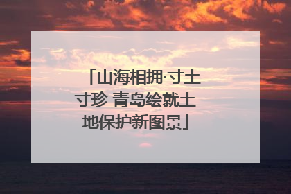 山海相拥·寸土寸珍 青岛绘就土地保护新图景
