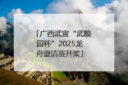 广西武宣“武粮园杯”2025龙舟邀请赛开桨