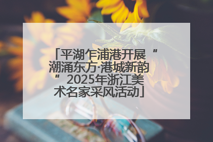 平湖乍浦港开展“潮涌东方·港城新韵”2025年浙江美术名家采风活动
