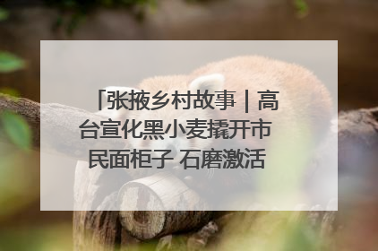 张掖乡村故事｜高台宣化黑小麦撬开市民面柜子 石磨激活村集体钱匣子