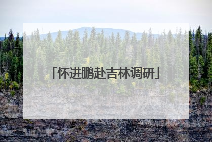 怀进鹏赴吉林调研