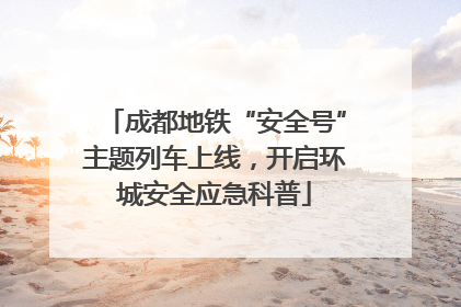成都地铁“安全号”主题列车上线，开启环城安全应急科普