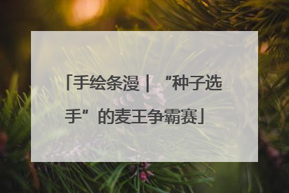 手绘条漫｜“种子选手”的麦王争霸赛