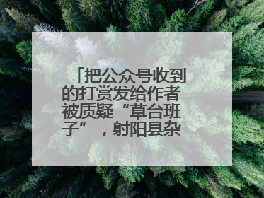 把公众号收到的打赏发给作者被质疑“草台班子”，射阳县杂文学会回应
