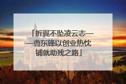 折翼不坠凌云志——曹东锋以创业热忱铺就助残之路