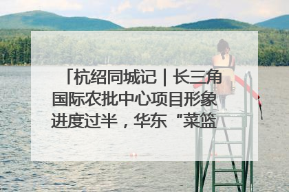 杭绍同城记｜长三角国际农批中心项目形象进度过半，华东“菜篮子”建设加码提速！
