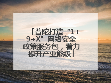 普陀打造“1+9+X”网络安全政策服务包，着力提升产业能级