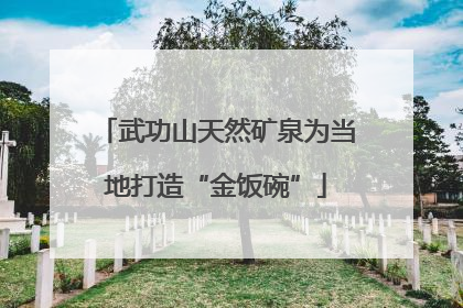 武功山天然矿泉为当地打造“金饭碗”