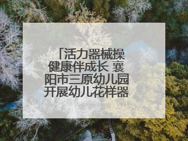 活力器械操 健康伴成长 襄阳市三原幼儿园开展幼儿花样器械操展示活动
