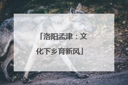 洛阳孟津：文化下乡育新风