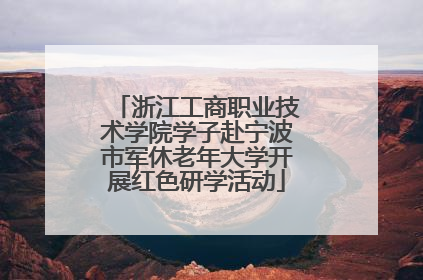 浙江工商职业技术学院学子赴宁波市军休老年大学开展红色研学活动