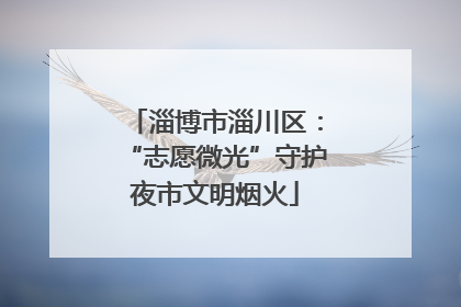 淄博市淄川区：“志愿微光”守护夜市文明烟火