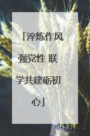 淬炼作风强党性 联学共建砺初心