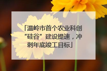 温岭市首个农业科创“硅谷”建设提速，冲刺年底竣工目标