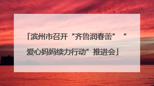 滨州市召开“齐鲁润春蕾”“爱心妈妈续力行动”推进会