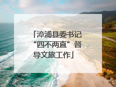 漳浦县委书记“四不两直”督导文旅工作