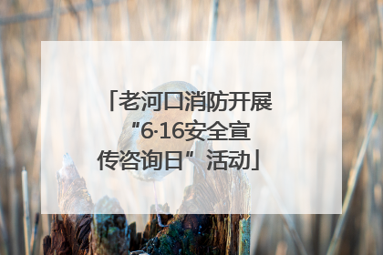老河口消防开展“6·16安全宣传咨询日”活动