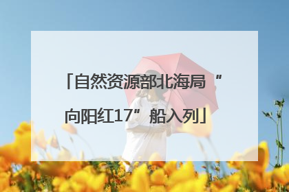 自然资源部北海局“向阳红17”船入列