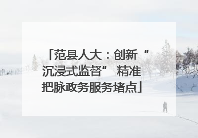 范县人大：创新“沉浸式监督” 精准把脉政务服务堵点
