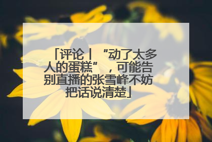 评论丨“动了太多人的蛋糕”，可能告别直播的张雪峰不妨把话说清楚
