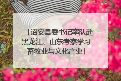 诏安县委书记率队赴黑龙江、山东考察学习畜牧业与文化产业