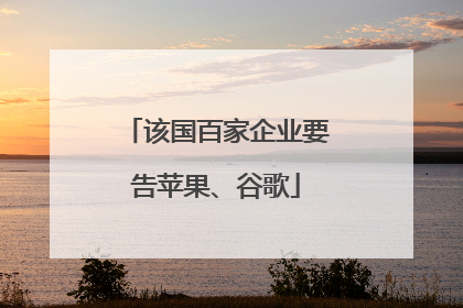 该国百家企业要告苹果、谷歌