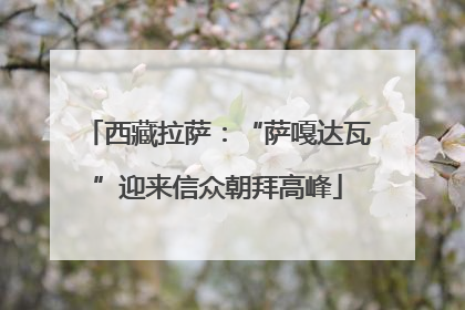 西藏拉萨：“萨嘎达瓦”迎来信众朝拜高峰