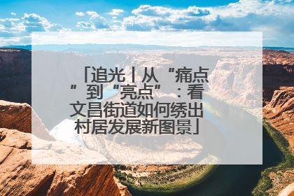 追光丨从“痛点”到“亮点”：看文昌街道如何绣出村居发展新图景