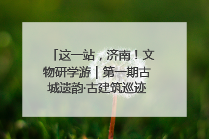 这一站，济南！文物研学游｜第一期古城遗韵·古建筑巡迹之旅圆满结束