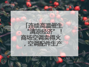 连续高温催生“清凉经济”！商场空调卖得火，空调配件生产商马力全开