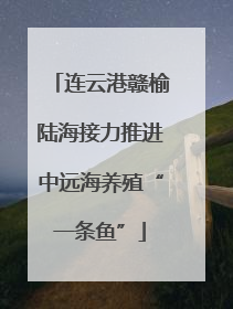 连云港赣榆陆海接力推进中远海养殖“一条鱼”