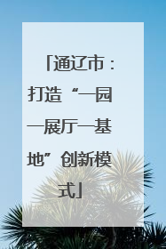通辽市：打造“一园一展厅一基地”创新模式