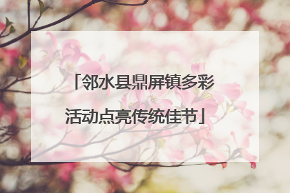 邻水县鼎屏镇多彩活动点亮传统佳节