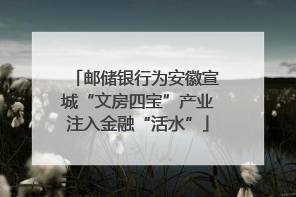邮储银行为安徽宣城“文房四宝”产业注入金融“活水”