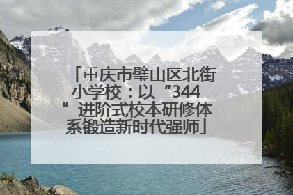 重庆市璧山区北街小学校：以“344”进阶式校本研修体系锻造新时代强师