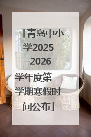 青岛中小学2025-2026学年度第一学期寒假时间公布