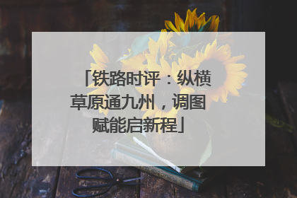 铁路时评：纵横草原通九州，调图赋能启新程