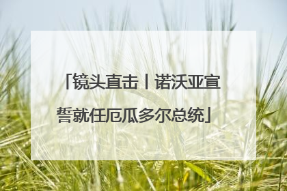 镜头直击丨诺沃亚宣誓就任厄瓜多尔总统