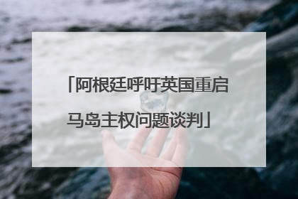 阿根廷呼吁英国重启马岛主权问题谈判