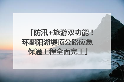 防汛+旅游双功能！环鄱阳湖堤顶公路应急保通工程全面完工