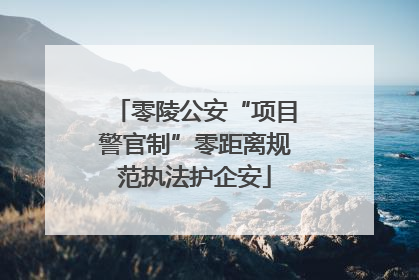 零陵公安“项目警官制”零距离规范执法护企安