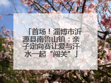 首场！淄博市沂源县南鲁山镇：亲子定向赛让爱与汗水一起“闯关”