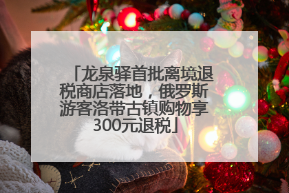 龙泉驿首批离境退税商店落地，俄罗斯游客洛带古镇购物享300元退税