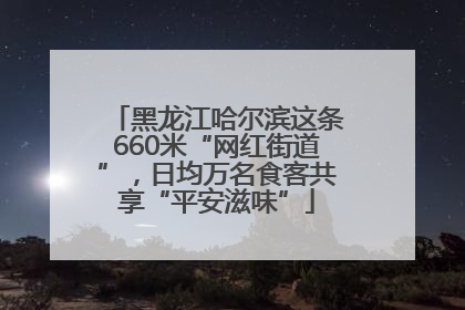 黑龙江哈尔滨这条660米“网红街道”，日均万名食客共享“平安滋味”