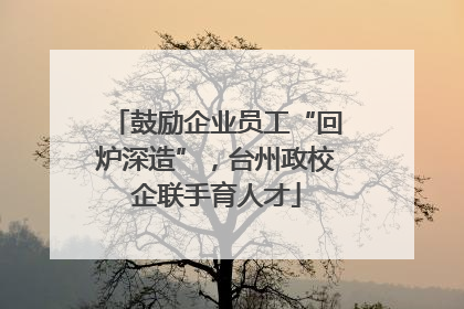 鼓励企业员工“回炉深造”，台州政校企联手育人才