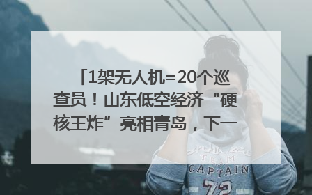 1架无人机=20个巡查员！山东低空经济“硬核王炸”亮相青岛，下一个万亿赛道藏在这里