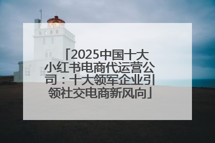 2025中国十大小红书电商代运营公司：十大领军企业引领社交电商新风向