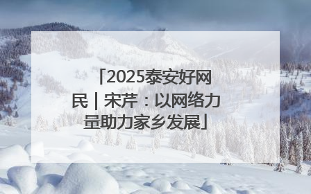 2025泰安好网民｜宋芹：以网络力量助力家乡发展