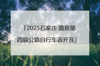 2025石家庄·鹿泉第四届公路自行车赛开赛
